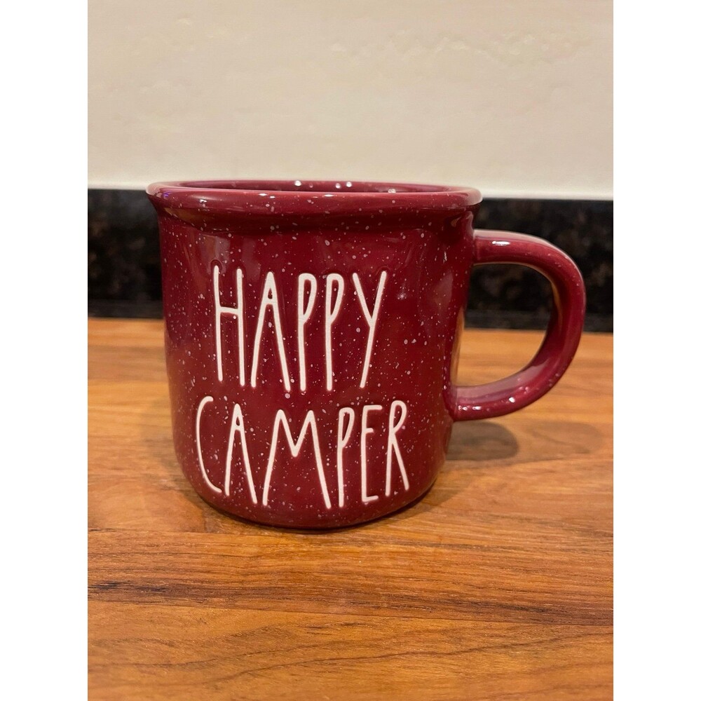 Rae Dunn named cup: “HAPPY CAMPER” coffee mug